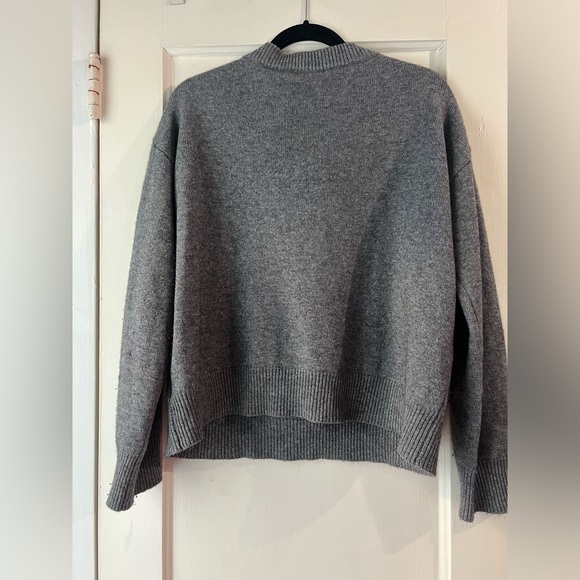 Rails Olivia Wool & Cashmere Charcoal Lace Up Sweater S - Picture 8 of 11